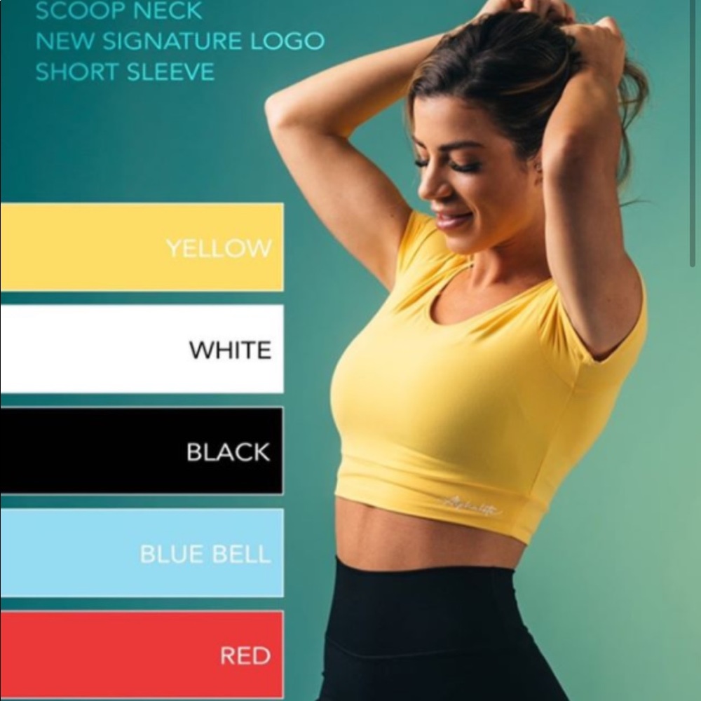 Worn once Alphalete ultra soft crop black top